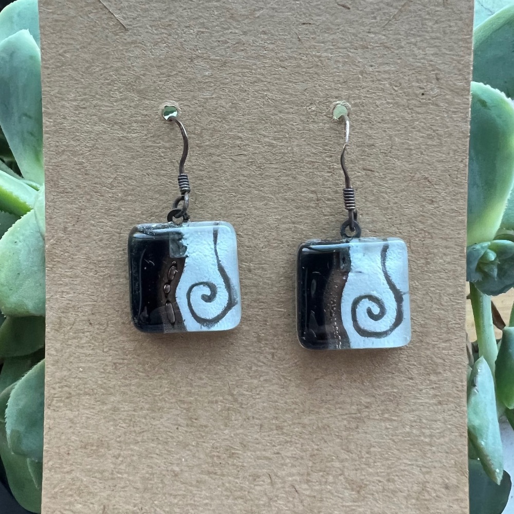 Artist made Glass earrings